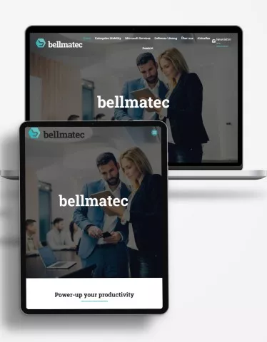 corporate-design-bellmatec-webseite-dargestellt-auf-macbook-und-ipad-screen