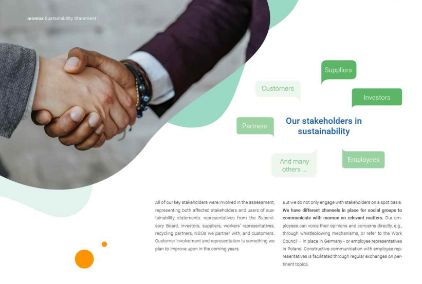 corporate sustainability report stakeholder dialogue
