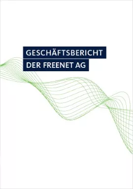 frontansicht-geschaeftsbericht-der-freenet-ag-weiß-mit-gruenen-linien-elementen