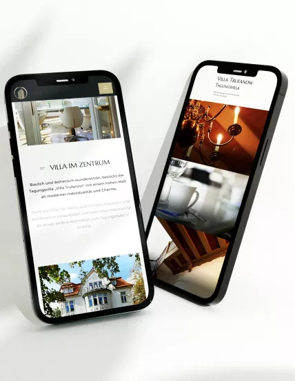 zwei-schwarze-iphones-zeigen-corporate-design-villa-trufanow-leipzig-webseite